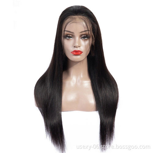 Xuchang Factory Wholesale Grade 10A Malaysian Virgin Hair Wig 100% Raw Malaysian Lace Front Wig